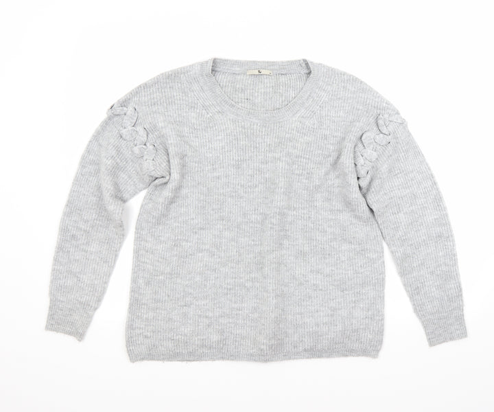 TU Womens Grey Pullover Jumper Size 10