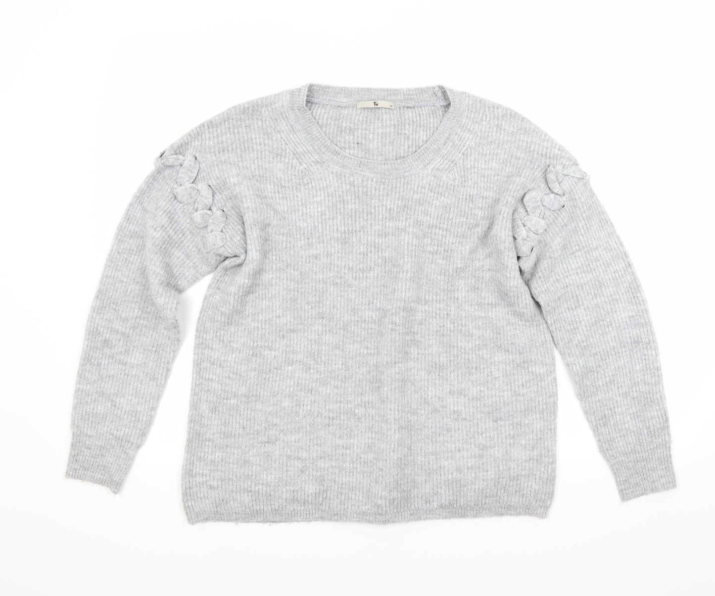TU Womens Grey   Pullover Jumper Size 10