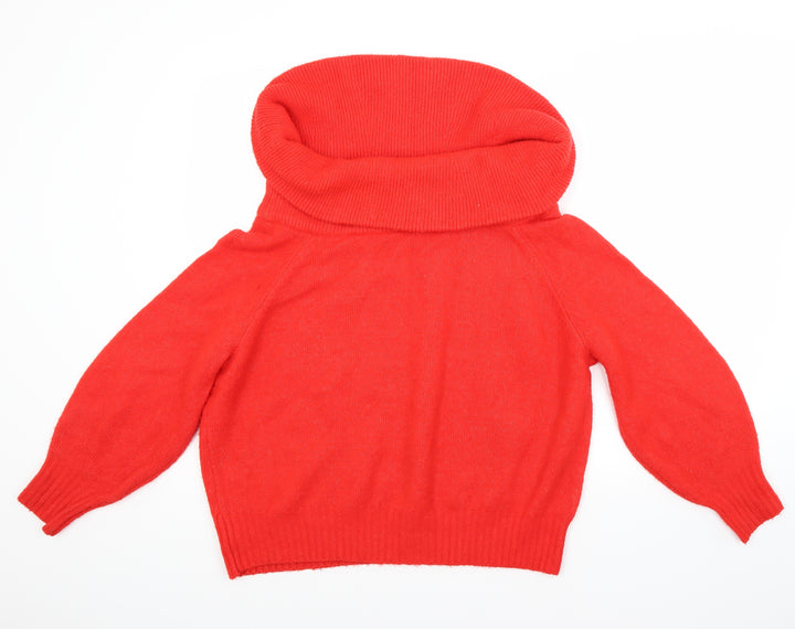 H&M Womens Red   Pullover Jumper Size S