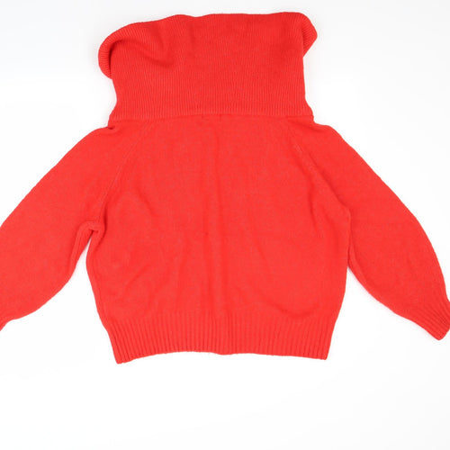 H&M Womens Red   Pullover Jumper Size S