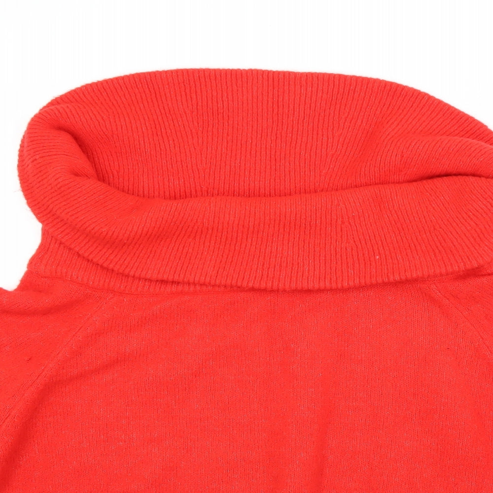 H&M Womens Red   Pullover Jumper Size S