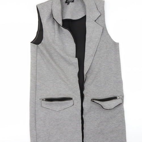 Topshop Womens Grey   Cardigan Jumper Size 8