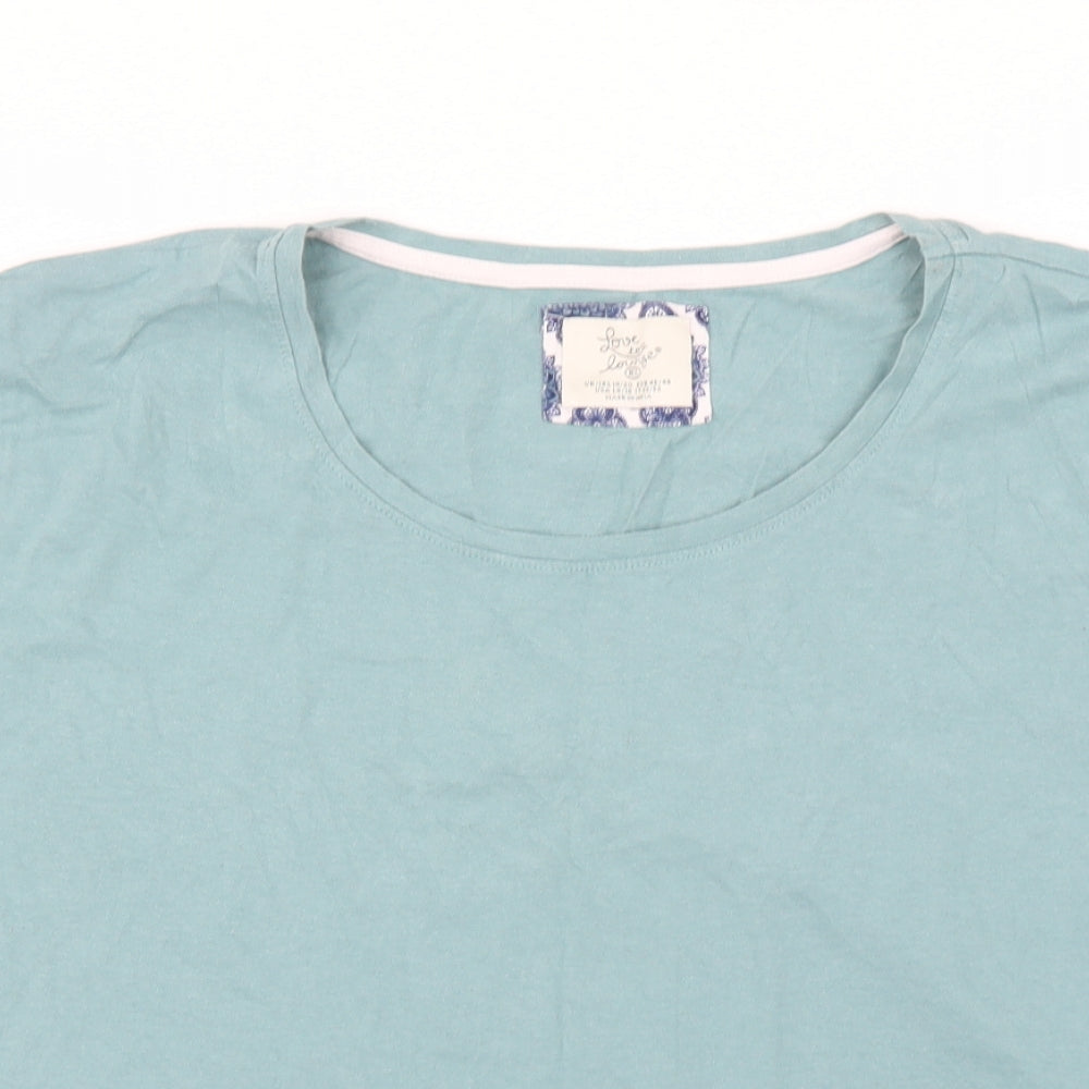 love to lounge  Womens Green   Basic T-Shirt Size XL