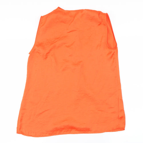 herry Womens Orange   Basic Blouse Size 6