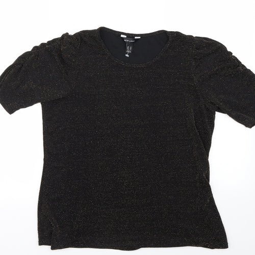 New Look Womens Black   Basic Blouse Size 16