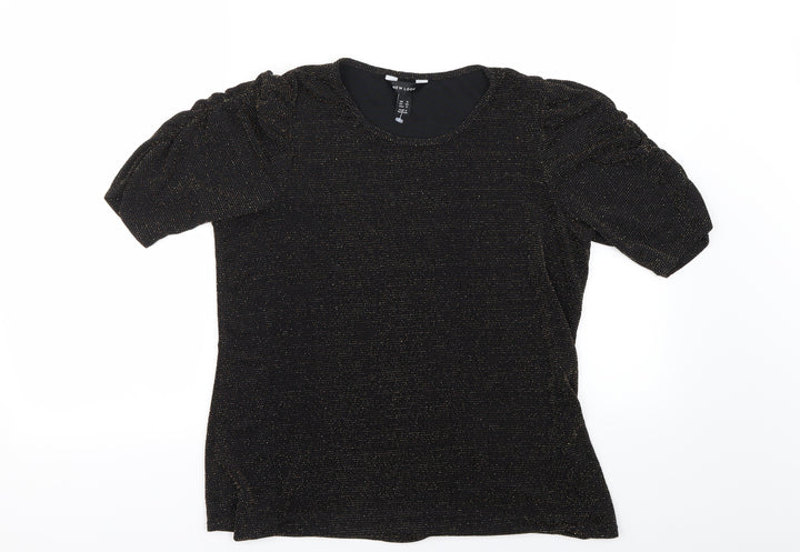 New Look Womens Black   Basic Blouse Size 16