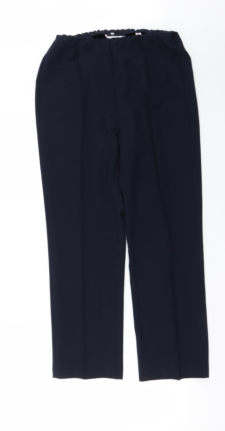 julipa Womens Blue Trousers Size 10 L25 in