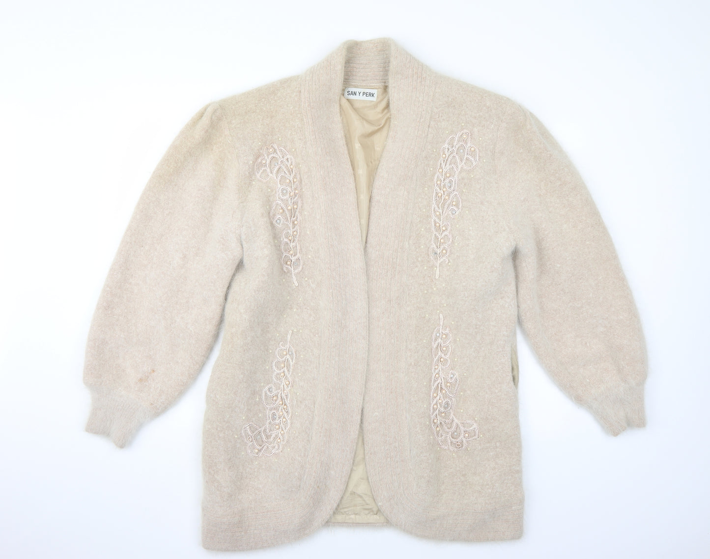 San y perk Womens Beige   Cardigan Jumper One Size