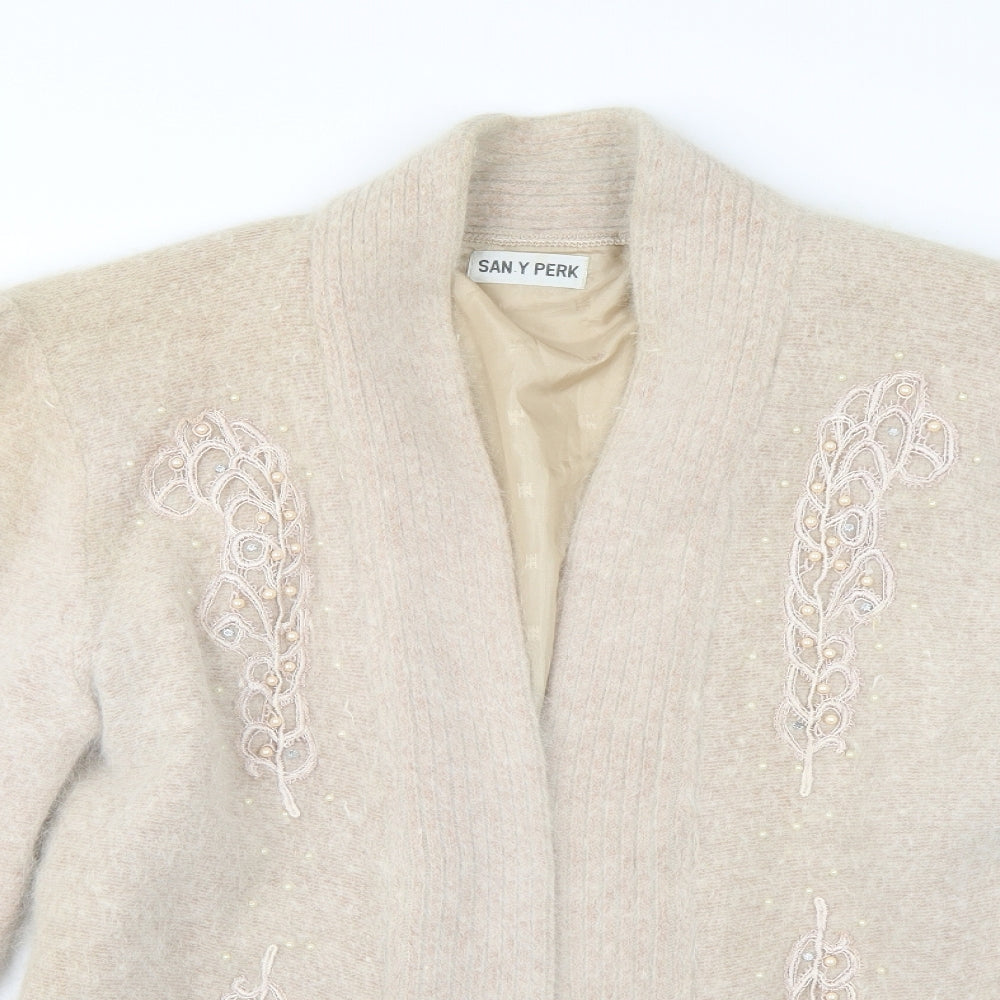 San y perk Womens Beige   Cardigan Jumper One Size