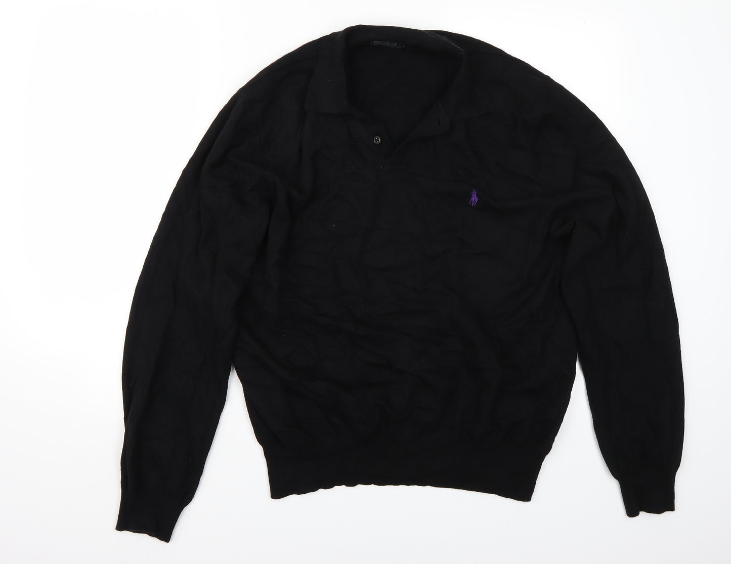 Polo Ralph Lauren Mens Black   Pullover Jumper Size XL