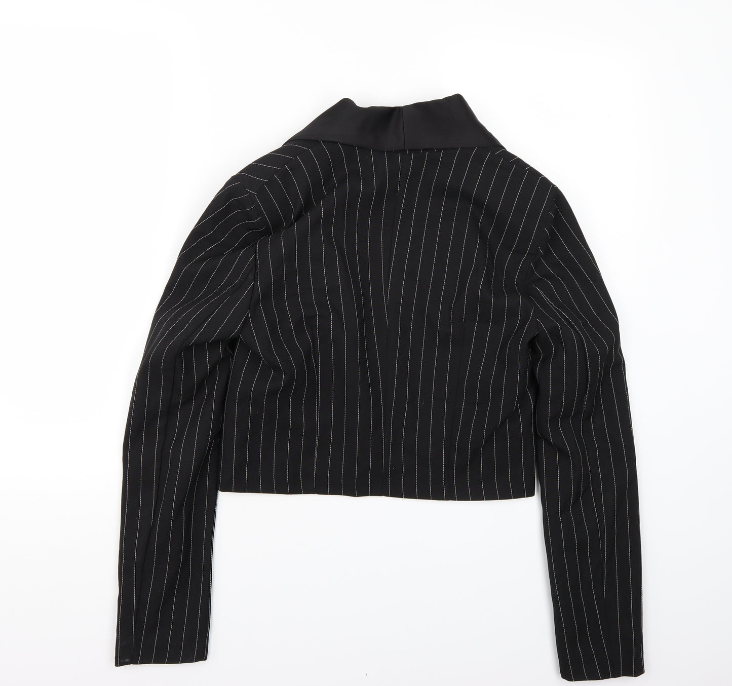 Gdg Actuel Womens Black Striped  Jacket Blazer Size XS