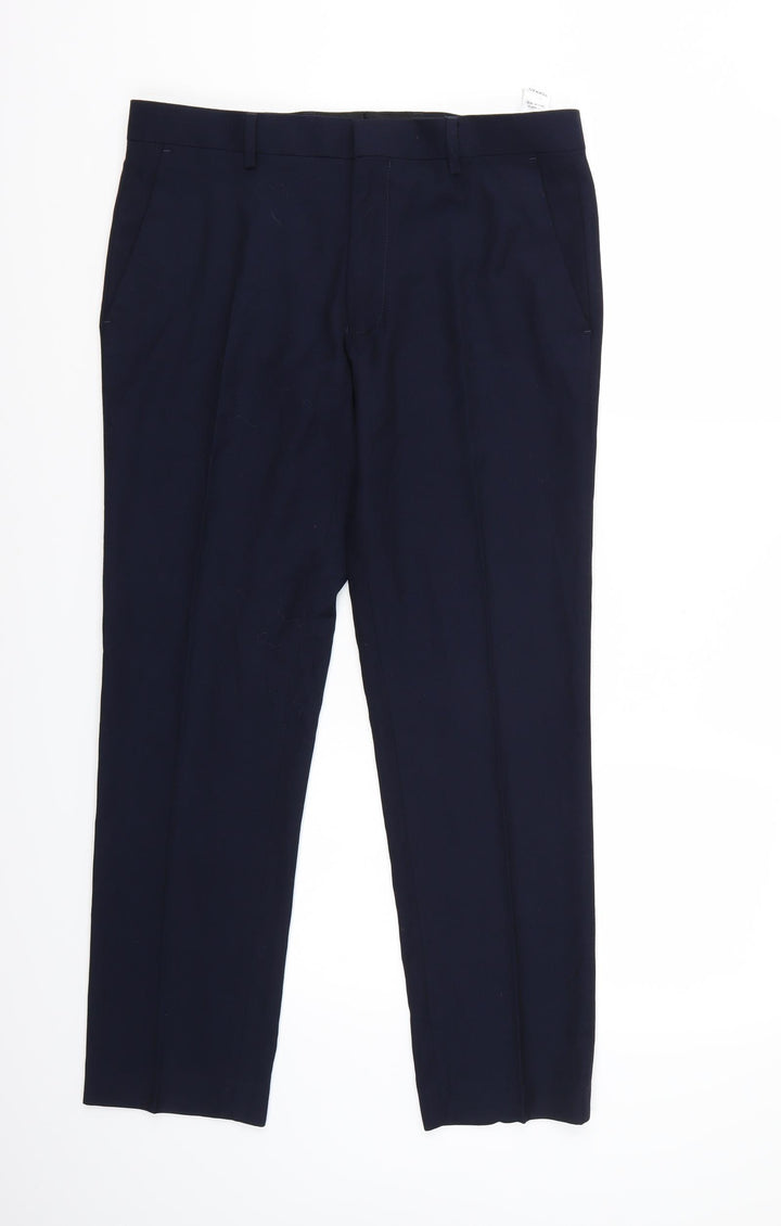 Topman Womens Blue   Cropped Trousers Size 32 L28 in