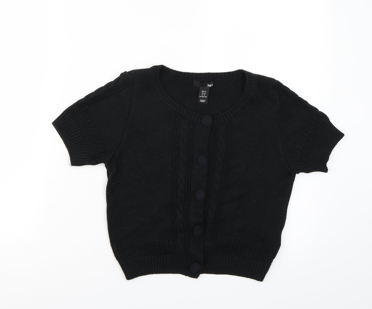 H&M Womens Black   Cardigan Jumper Size XS