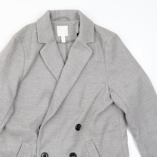 H&M Womens Grey   Jacket Coat Size 6