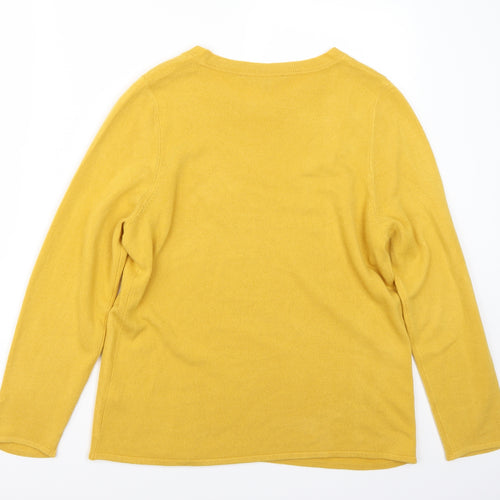 F&F Womens Yellow   Pullover Jumper Size 14
