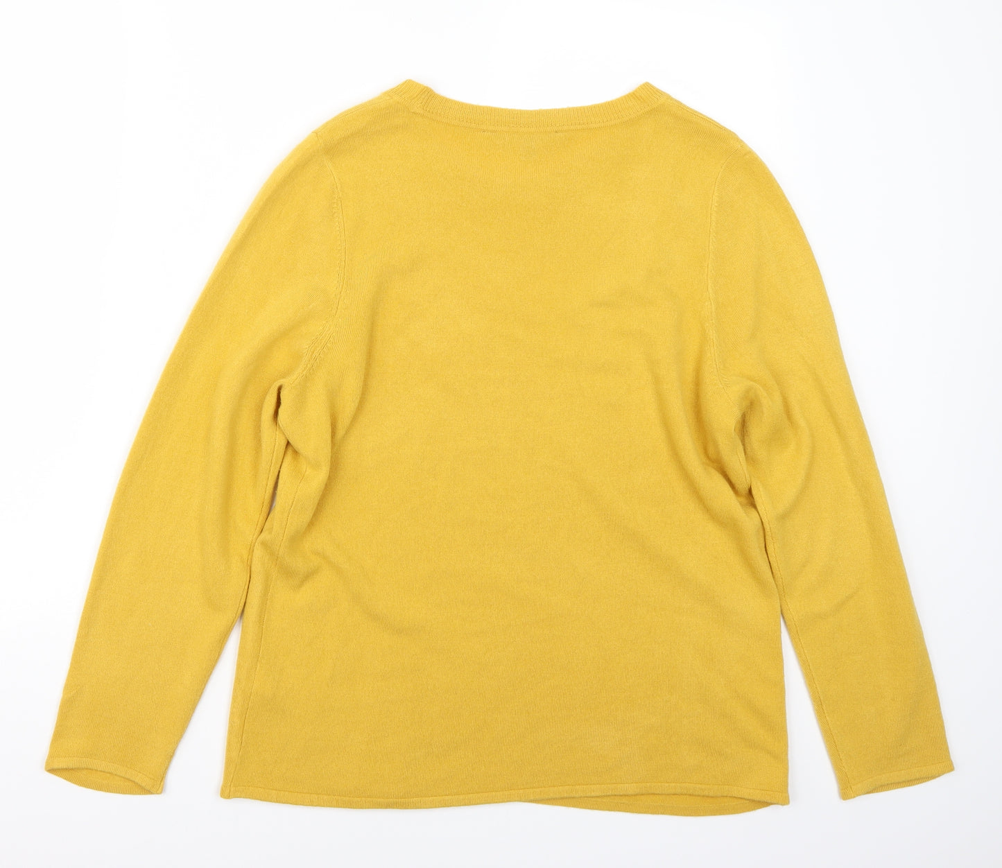 F&F Womens Yellow   Pullover Jumper Size 14