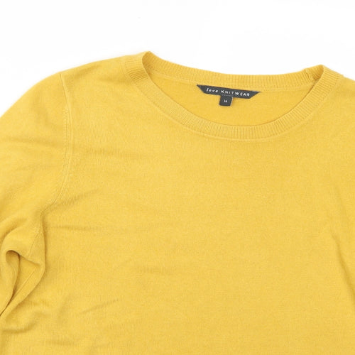F&F Womens Yellow   Pullover Jumper Size 14