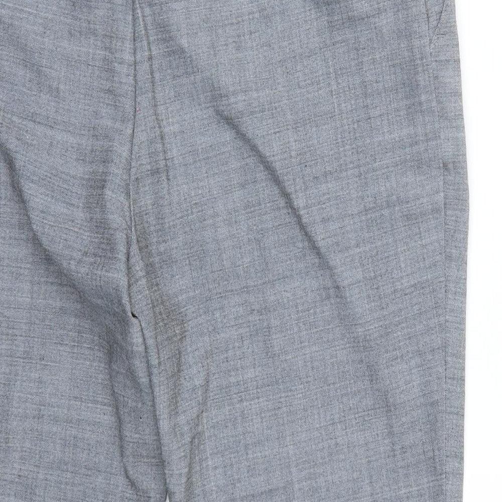 Marks and Spencer Womens Grey   Cropped Trousers Size 16 L21 in