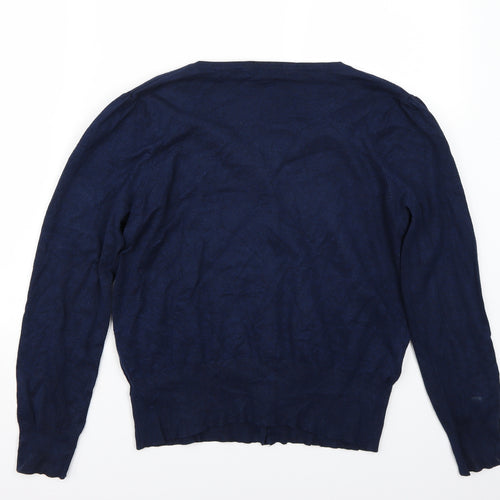 Marks and Spencer Womens Blue   Cardigan Jumper Size 16