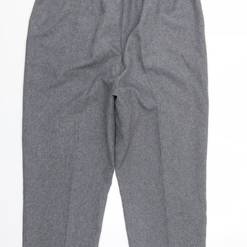 Bonmarché Womens Grey   Cropped Trousers Size 16 L25 in