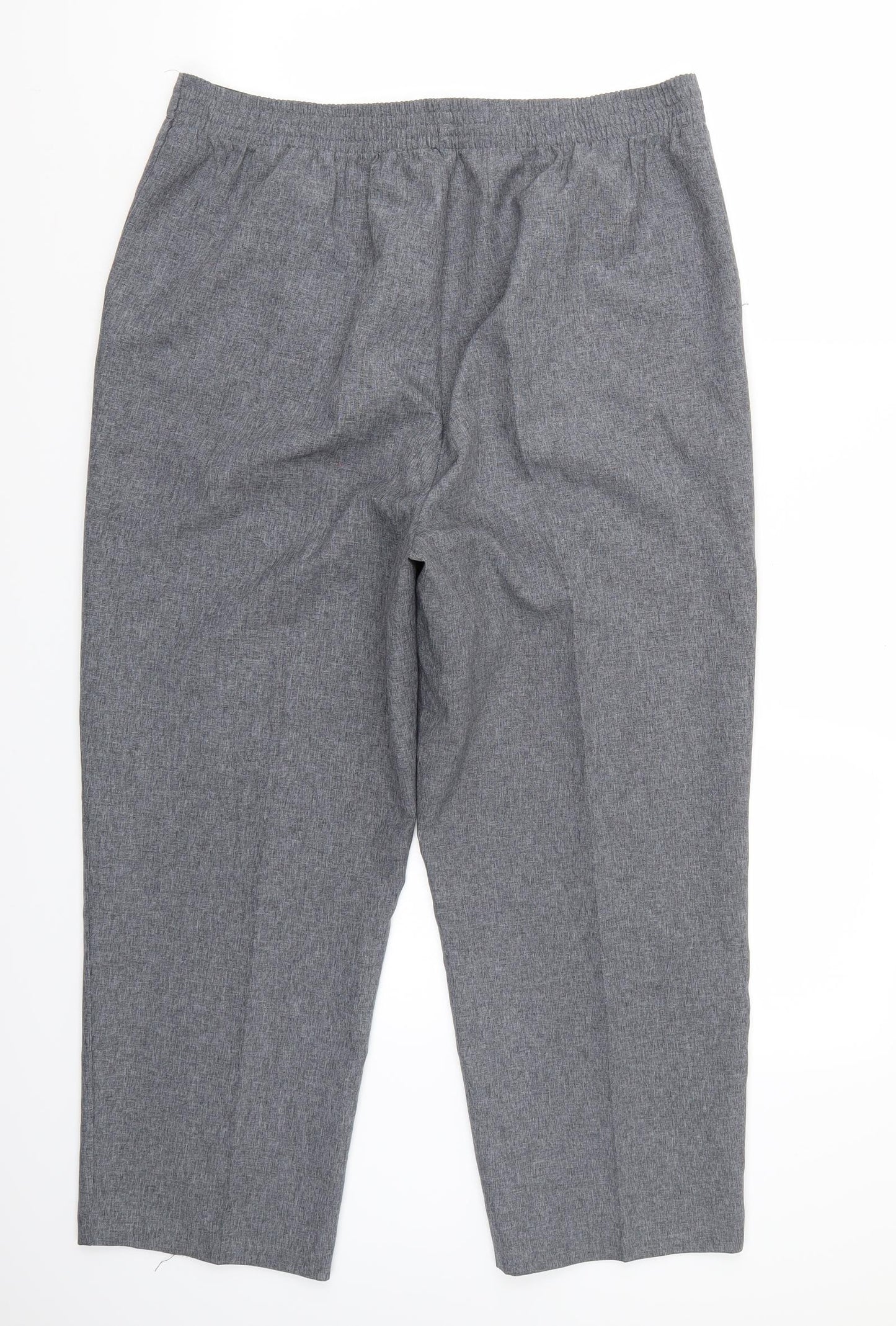Bonmarché Womens Grey   Cropped Trousers Size 16 L25 in