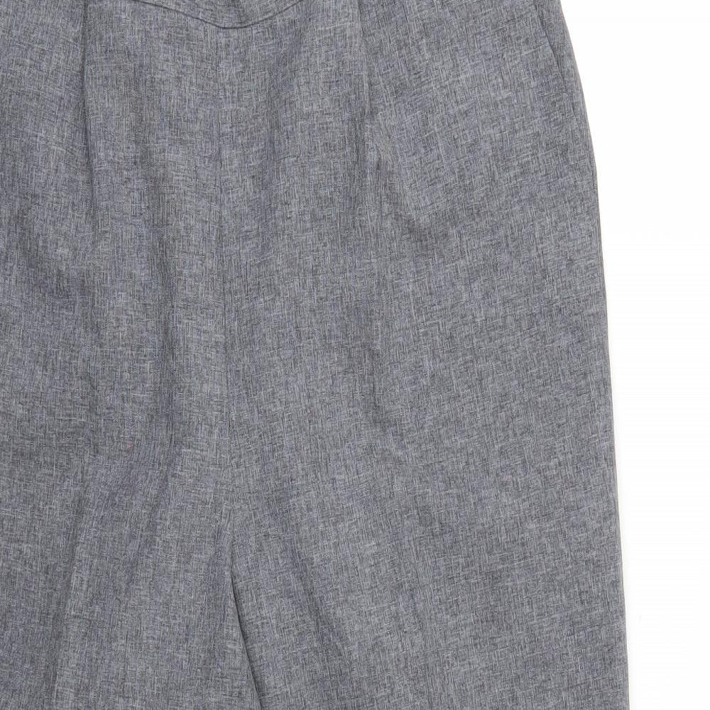 Bonmarché Womens Grey   Cropped Trousers Size 16 L25 in