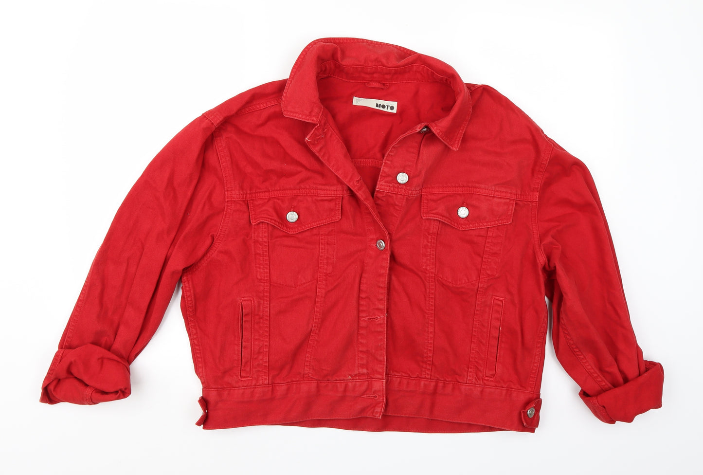 Topshop Womens Red   Jacket Coat Size 12