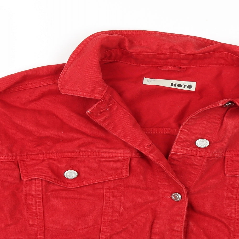 Topshop Womens Red   Jacket Coat Size 12