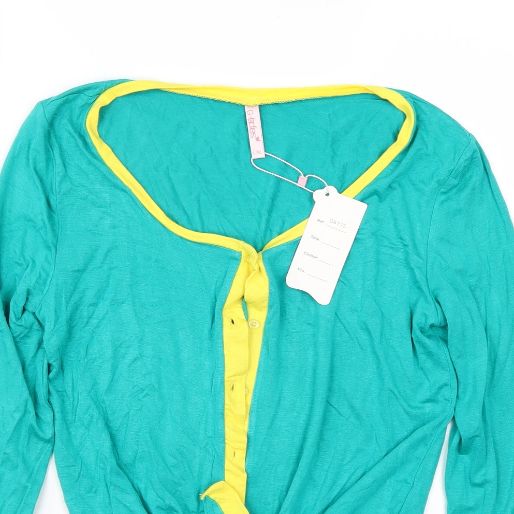 G-ladies Womens Green   Cardigan Jumper Size L