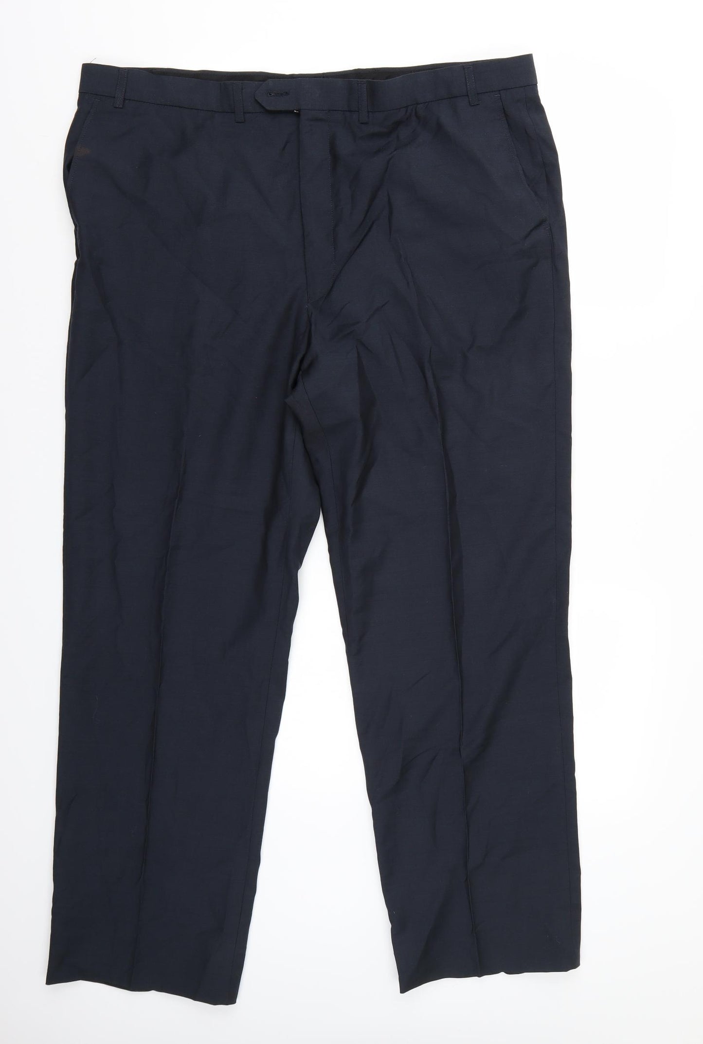 Marks and Spencer Mens Blue   Trousers  Size 42 L30 in