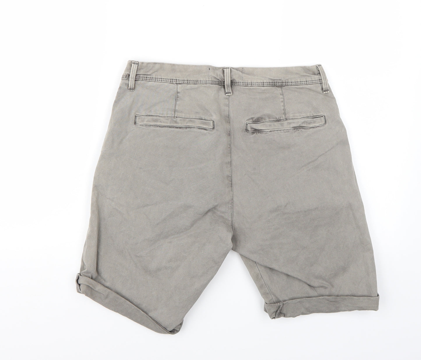 Primark Mens Grey   Chino Shorts Size 28 in