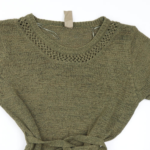 Evie Womens Green   Basic T-Shirt Size 20