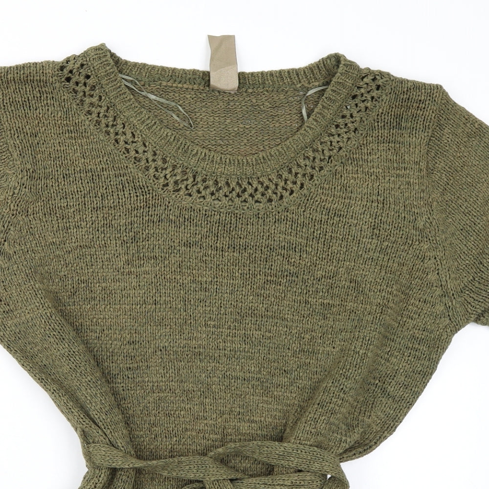 Evie Womens Green   Basic T-Shirt Size 20