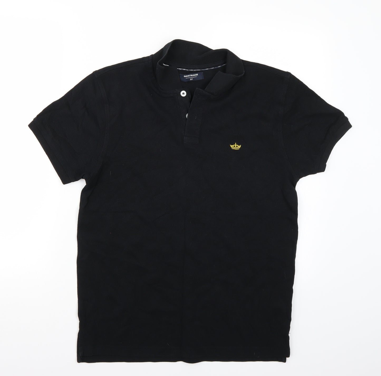 Industrialize Mens Black    Polo Size M