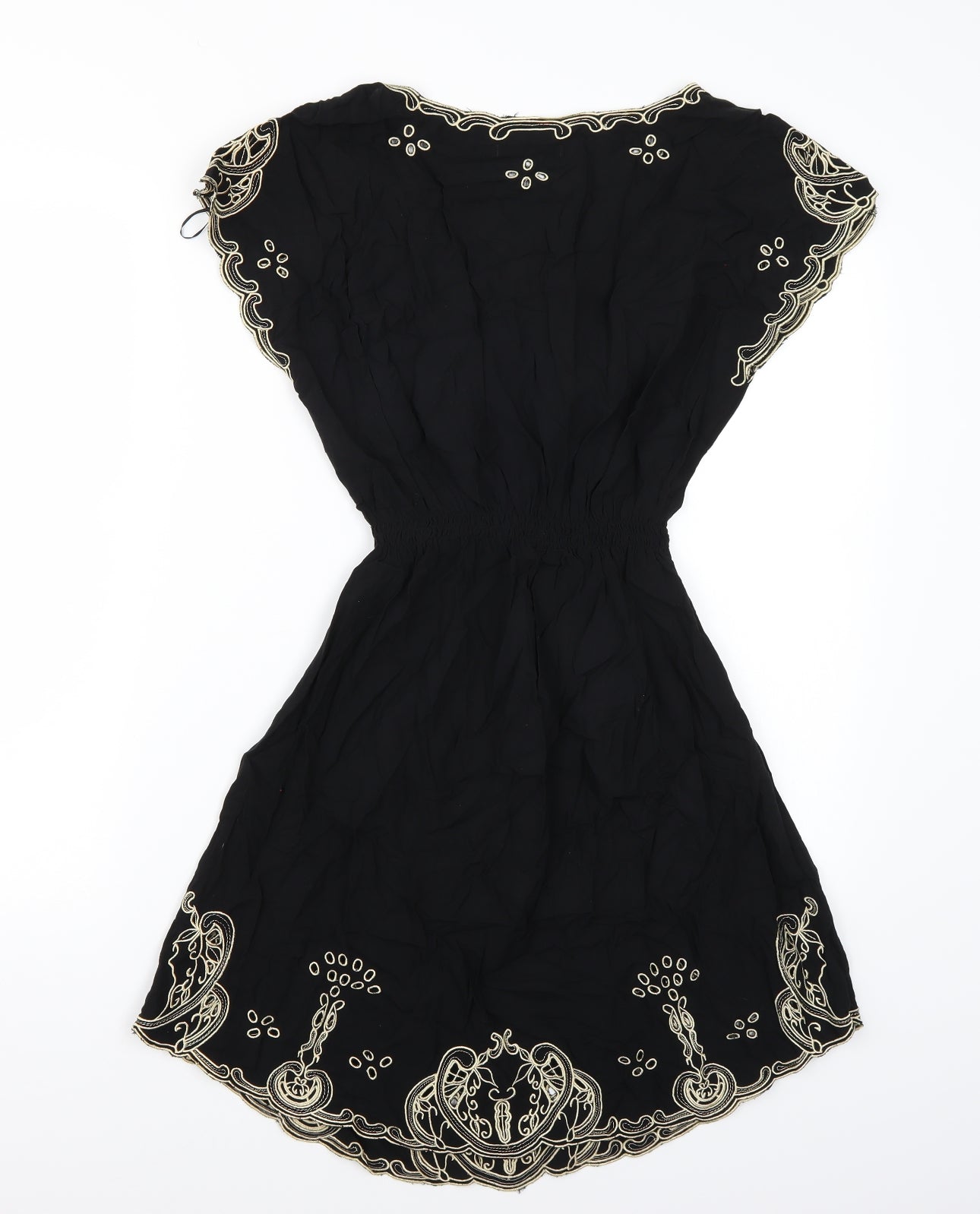 Primark Womens Black  Rayon A-Line  Size 8