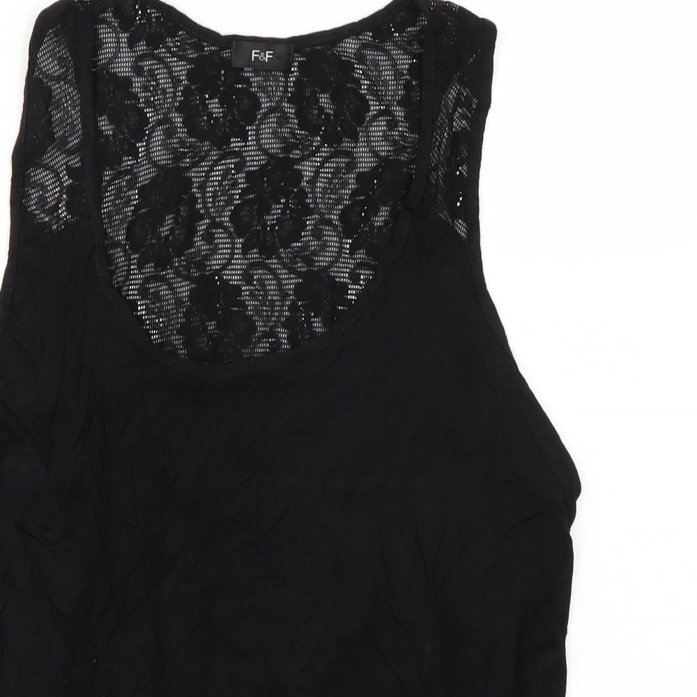 F&F Womens Black   Basic Tank Size 18