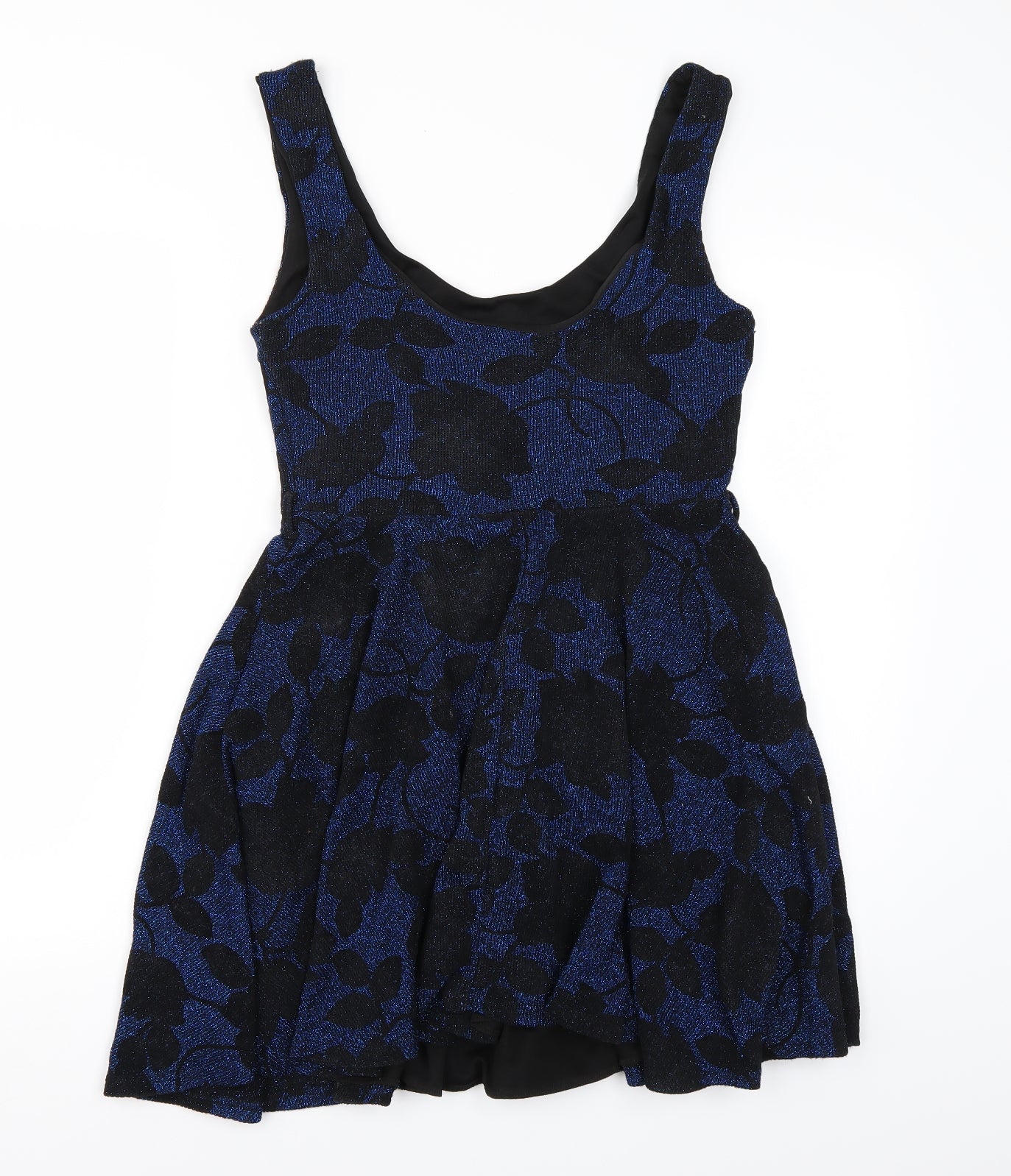Club L Womens Blue Floral  A-Line  Size 10
