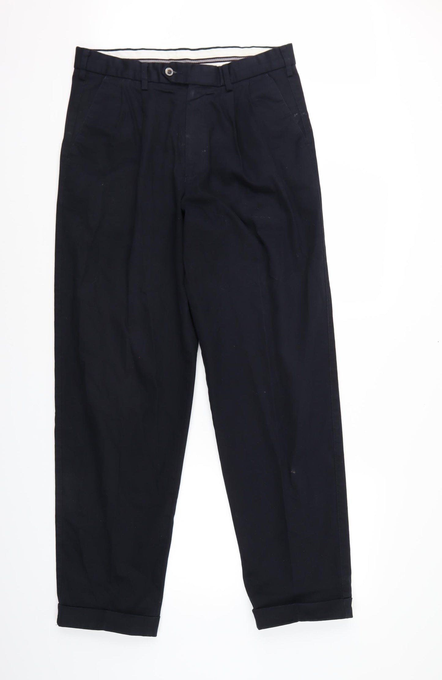 Marks and Spencer Mens Blue   Trousers  Size 36 L33 in