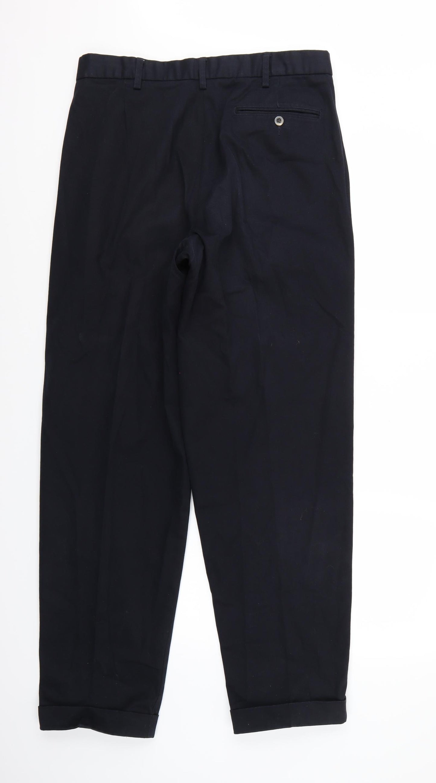 Marks and Spencer Mens Blue   Trousers  Size 36 L33 in