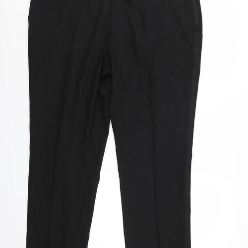 Preworn Mens Black   Trousers  Size 40 L30 in