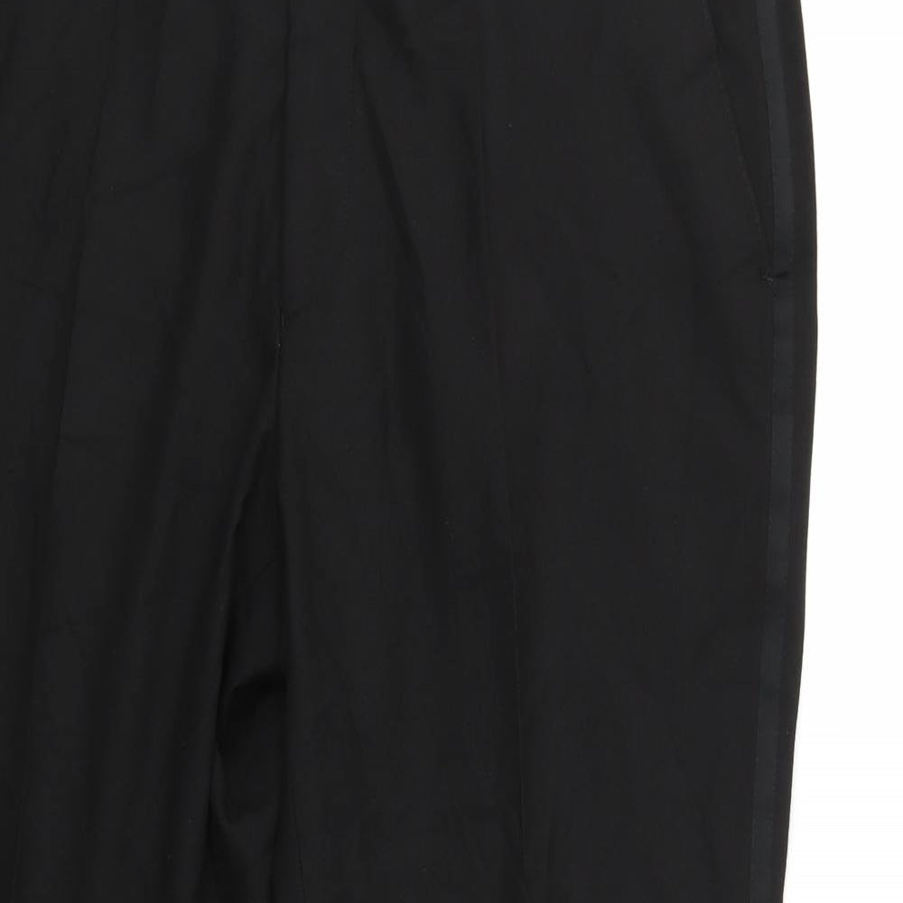 Preworn Mens Black   Trousers  Size 40 L30 in