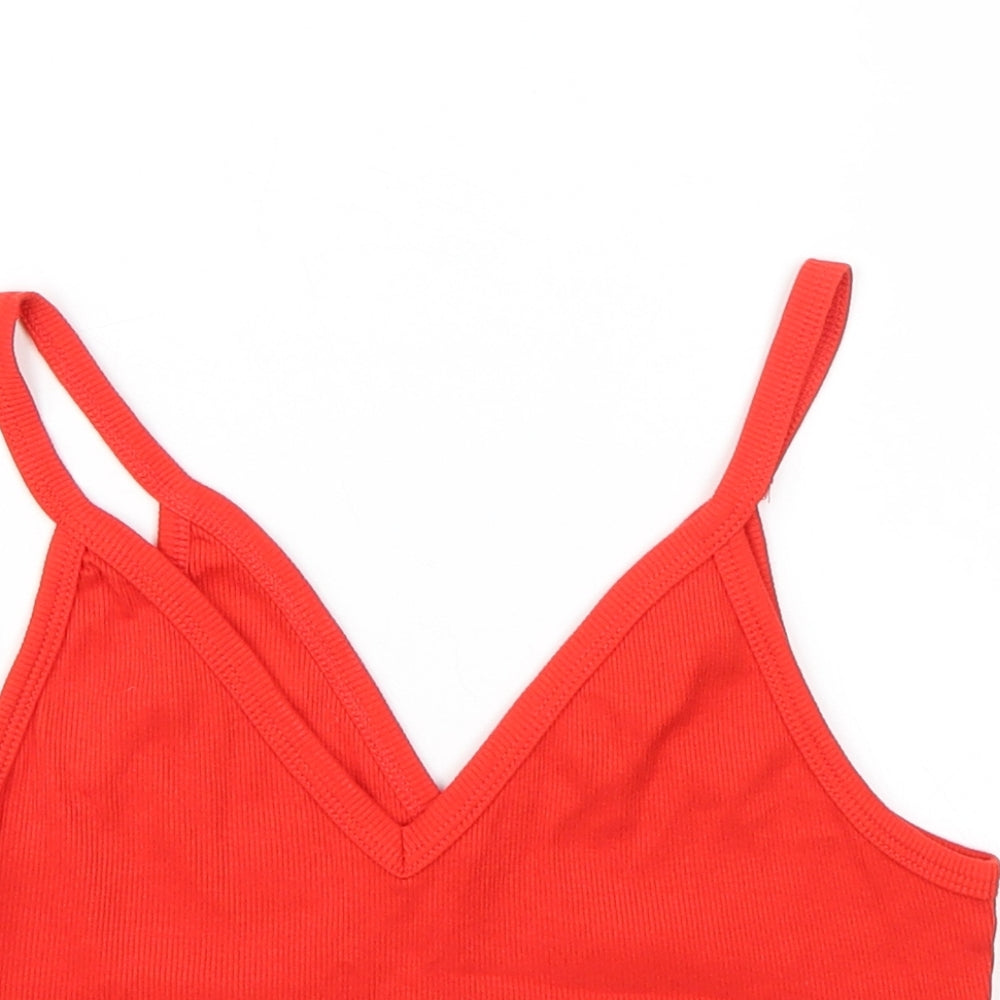Zara Womens Red   Basic Tank Size S