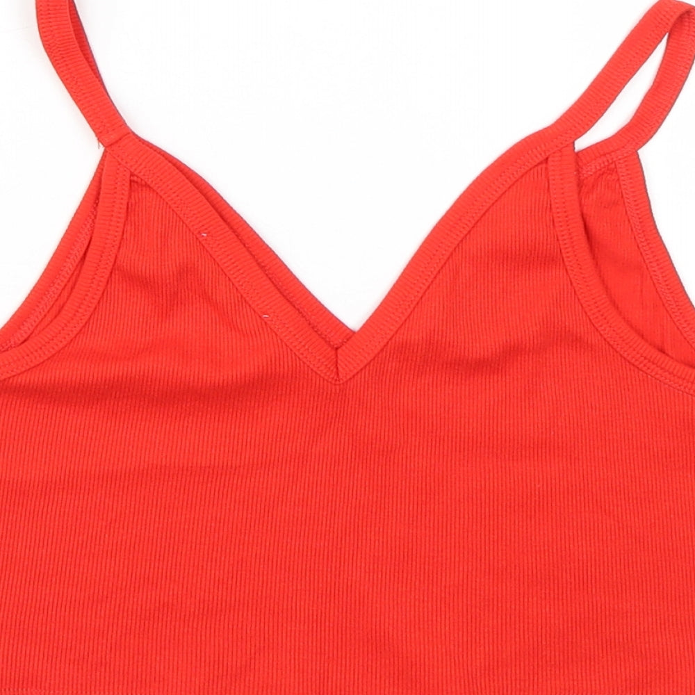Zara Womens Red   Basic Tank Size S