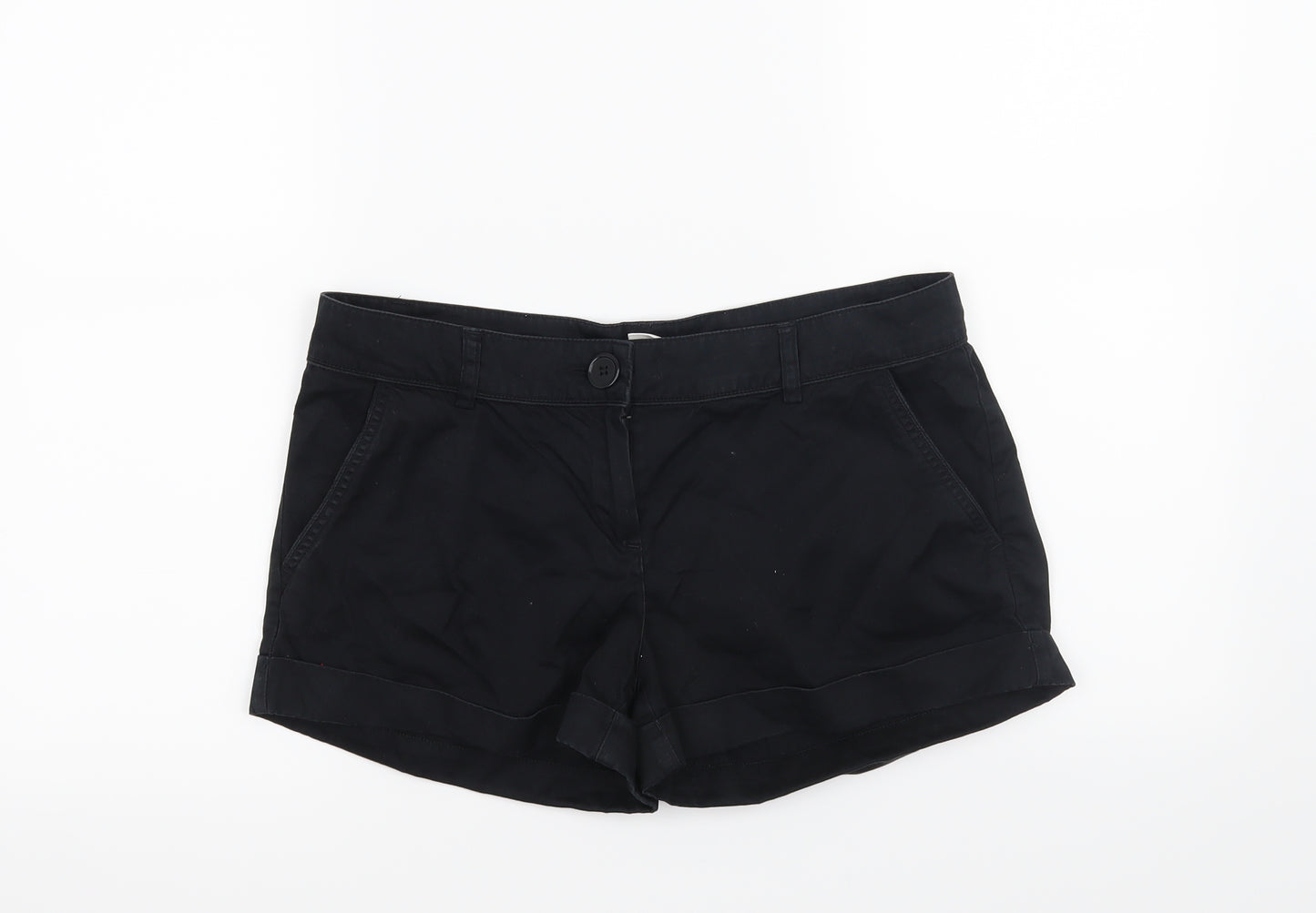 Preworn Womens Black   Hot Pants Shorts Size 12