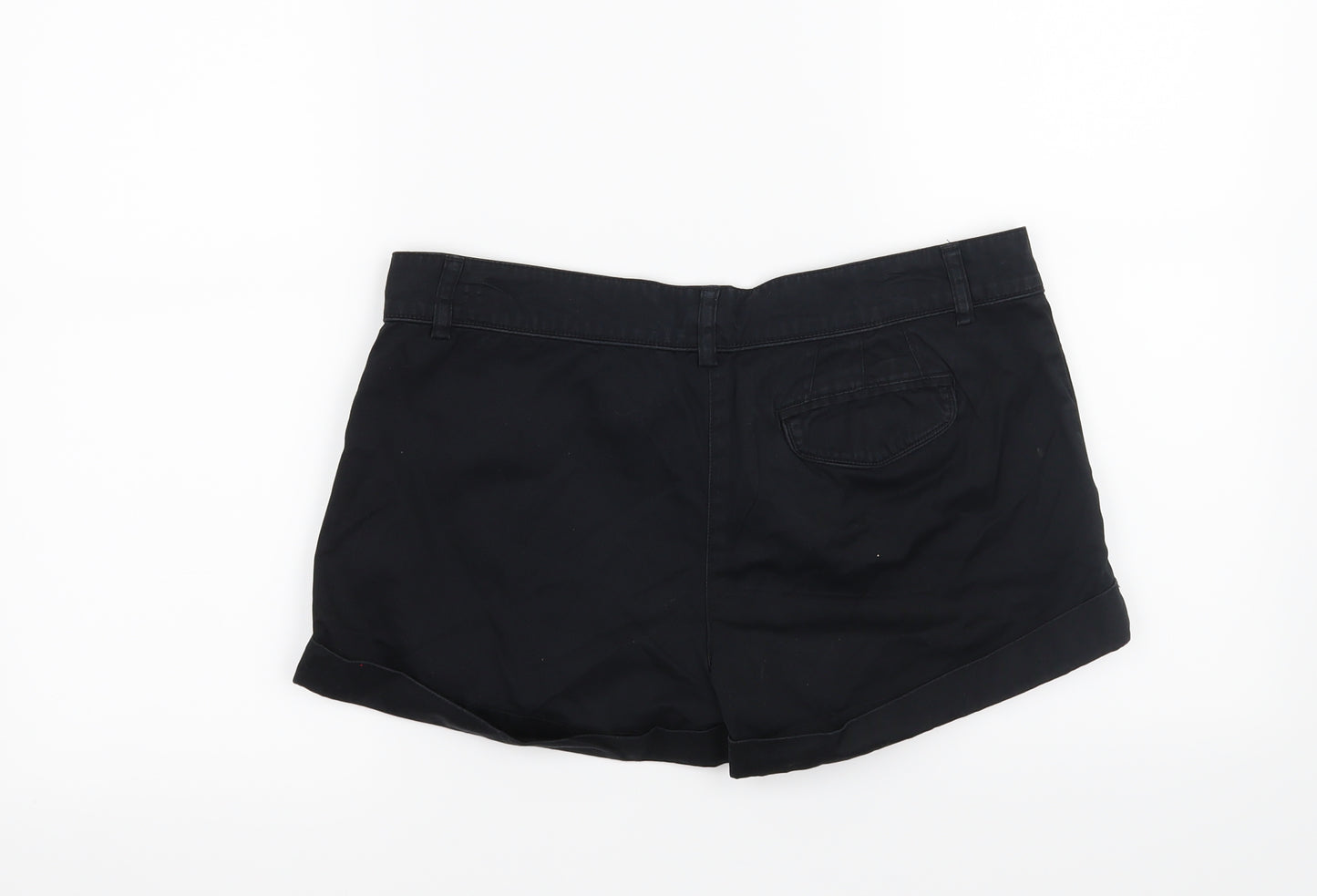 Preworn Womens Black   Hot Pants Shorts Size 12