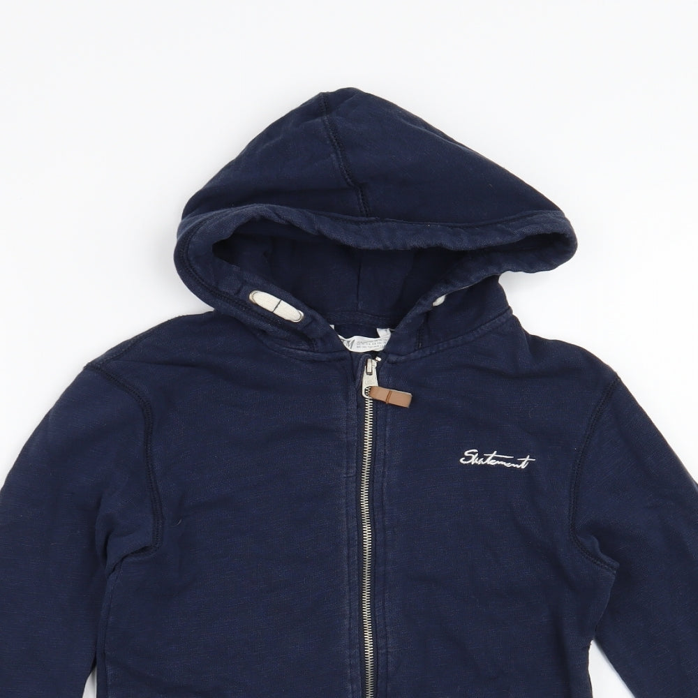H&M Boys Blue   Full Zip Hoodie Size 11-12 Years