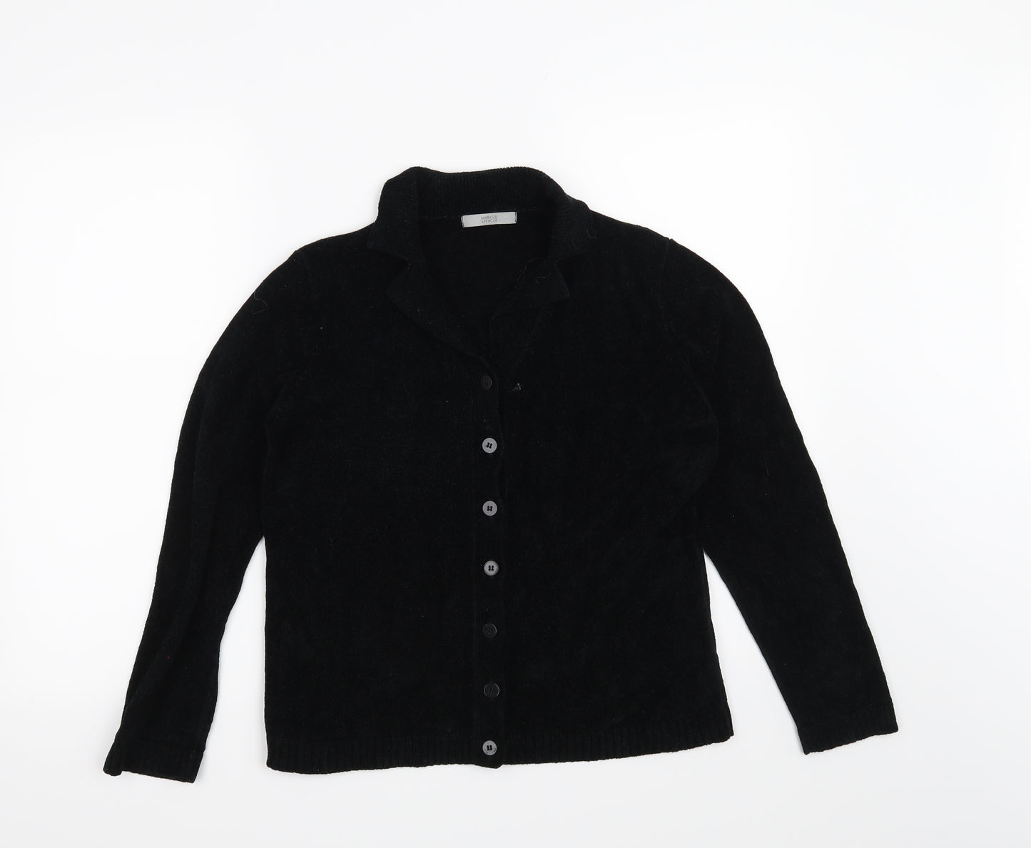 Marks and Spencer Womens Black   Cardigan Jumper Size 10