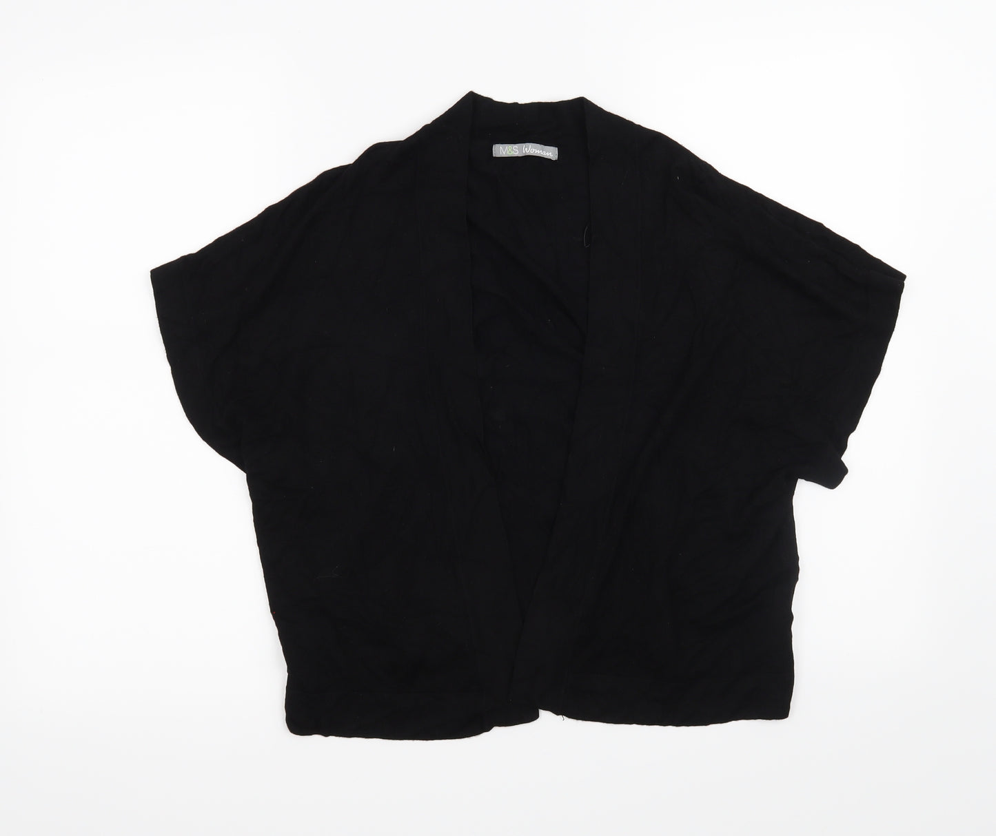 Marks and Spencer Womens Black   Cardigan Jumper Size 18
