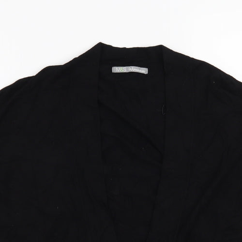 Marks and Spencer Womens Black   Cardigan Jumper Size 18
