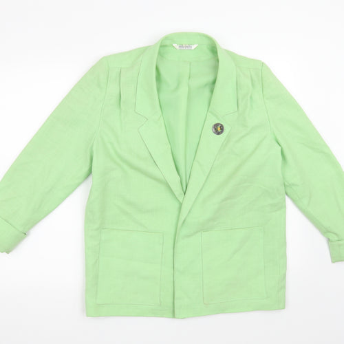 Miss Smith Womens Green   Jacket Blazer Size 10